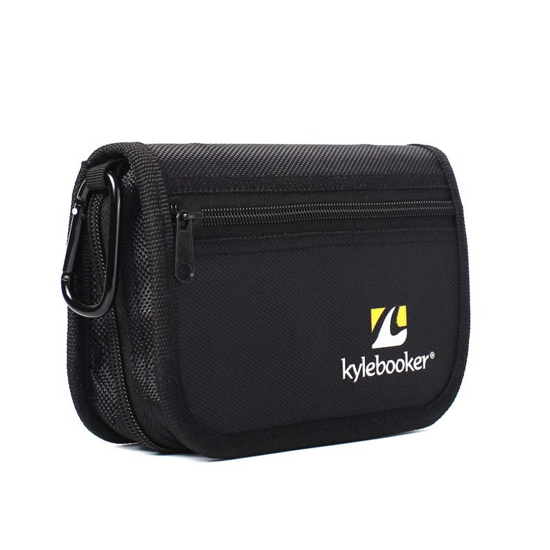 Kylebooker Fishing Lure Storage Bag Spinner Baits Wallet Case (Black) - Image 2